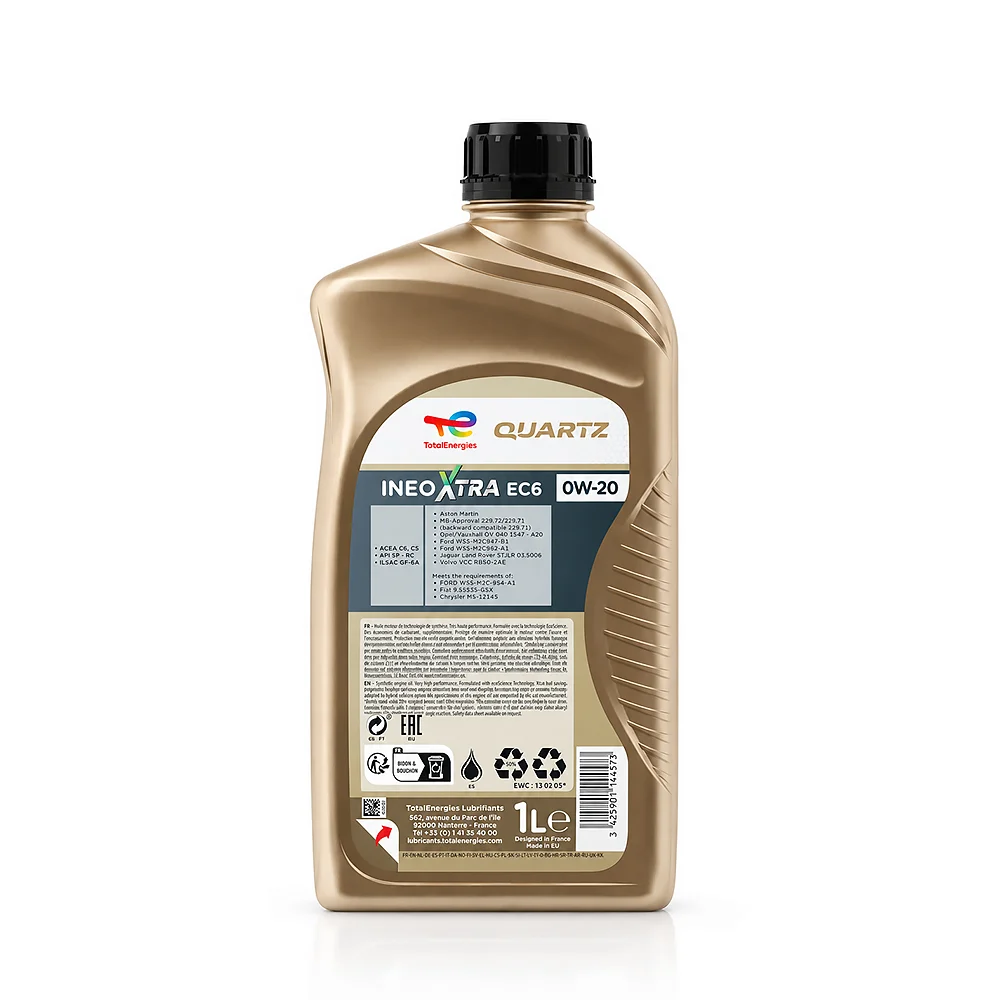 روغن موتور توتال 0W-20 SP INEO XTRA EC6 (1 لیتری)